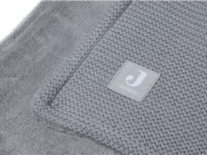 Jollein Deken wieg Gebreid / Fleece 75x100 Grey